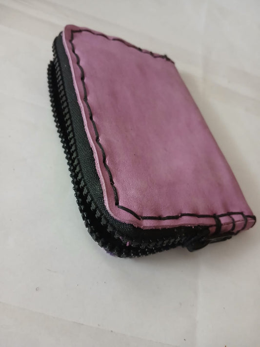 Cartera cremallera Rosa
