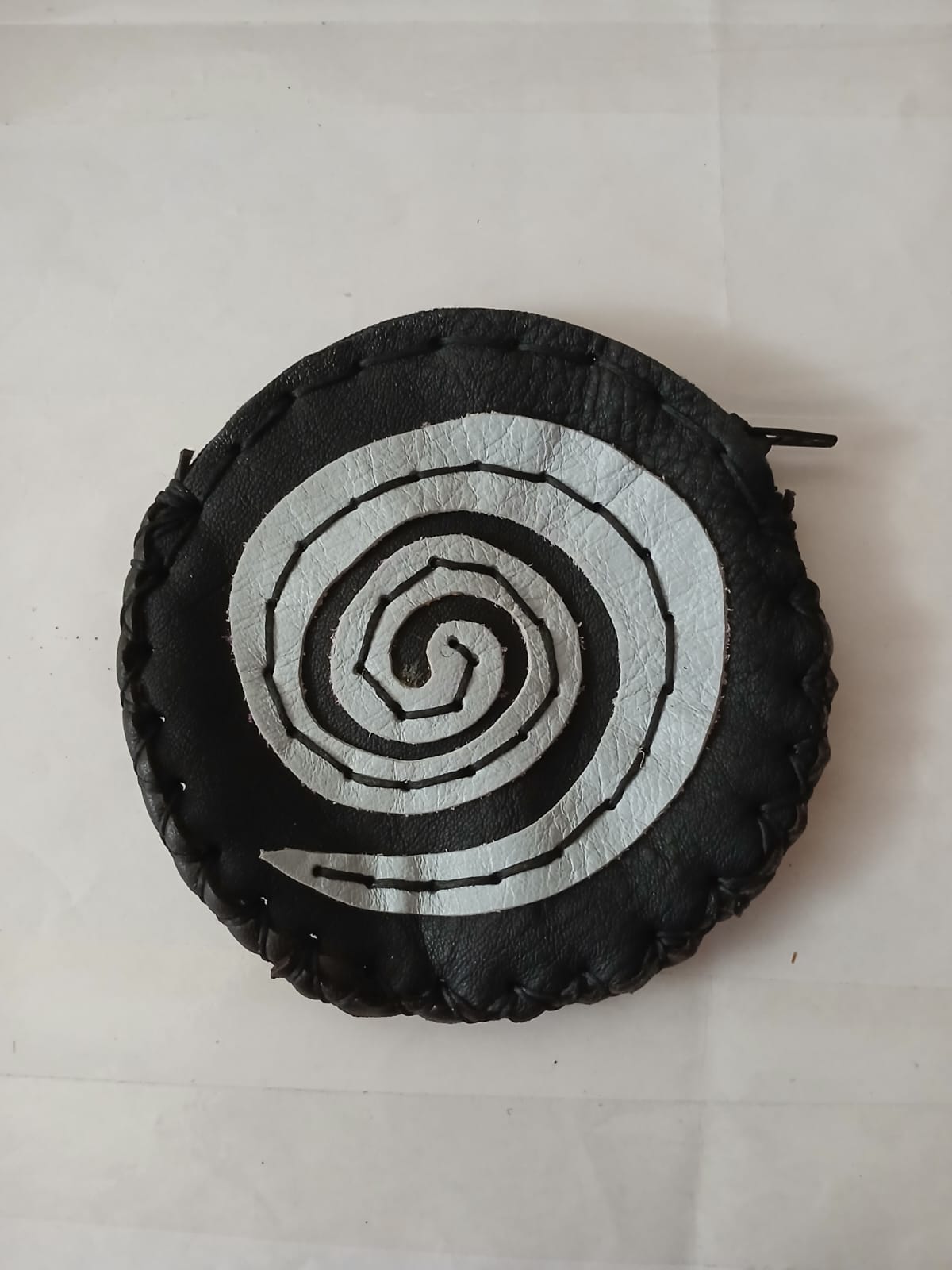 Monedero espiral blanca