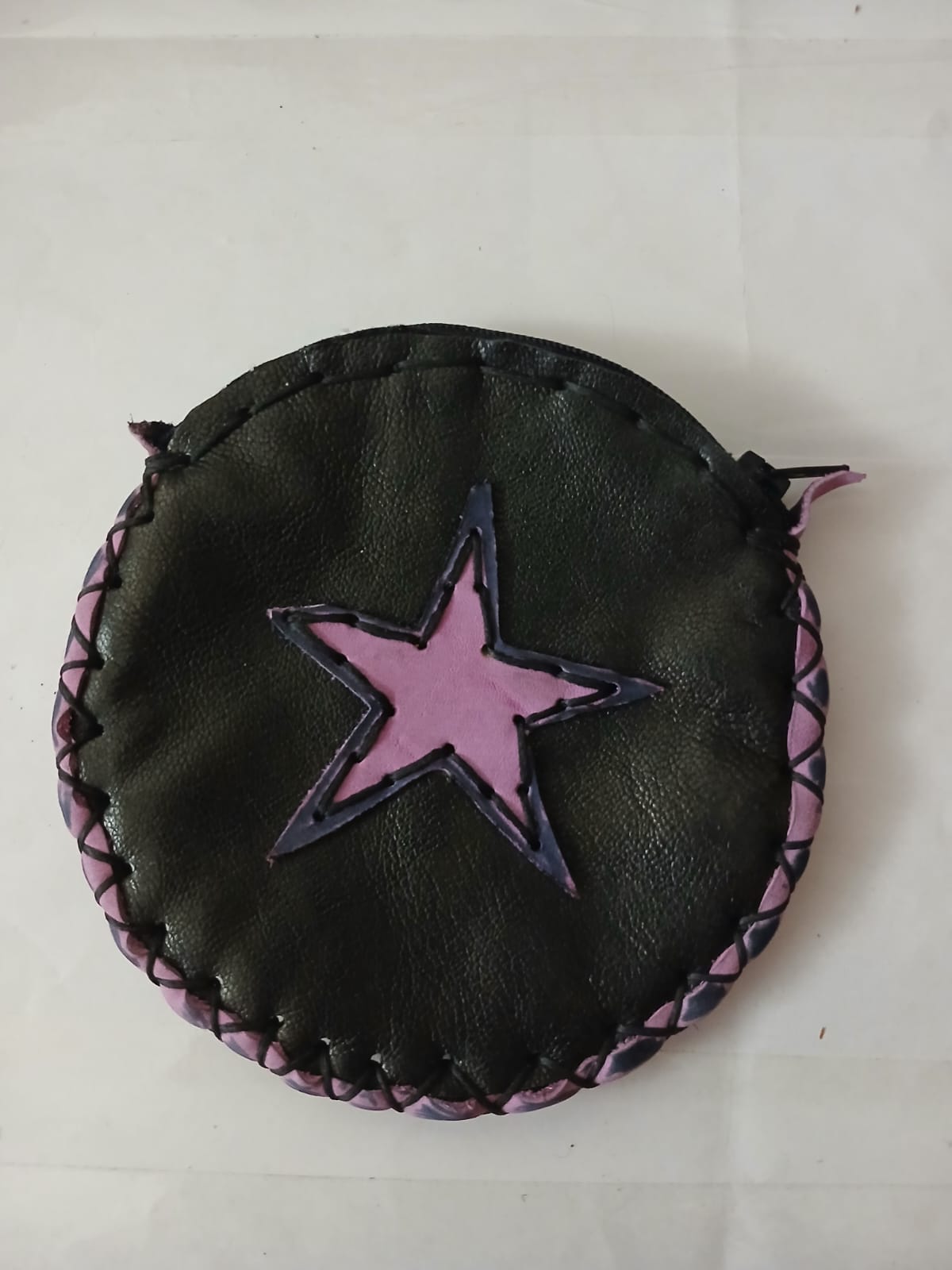 Monedero redondo Estrella negro